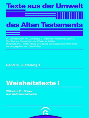 cover image of Weisheitstexte I